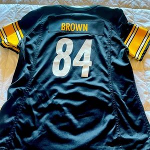 Nike Black Antonio Brown Steelers Jersey